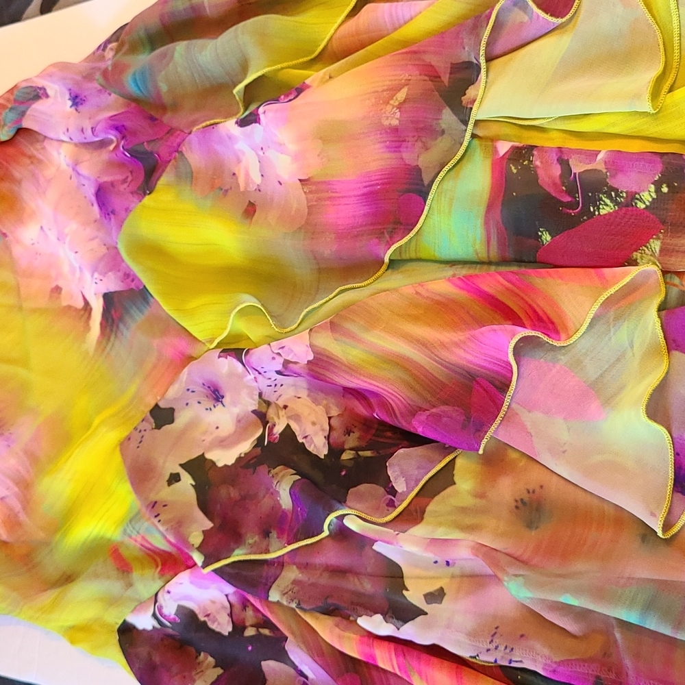Signature Colorful Ruffle Dress, Large - Picture 10 of 12
